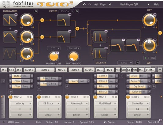 FabFilter Twin 2 Synthesizer Software