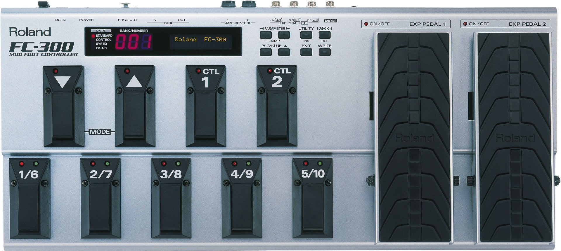 expression pedal midi Roland FC-300 MIDI Foot Controller with Expression Pedals