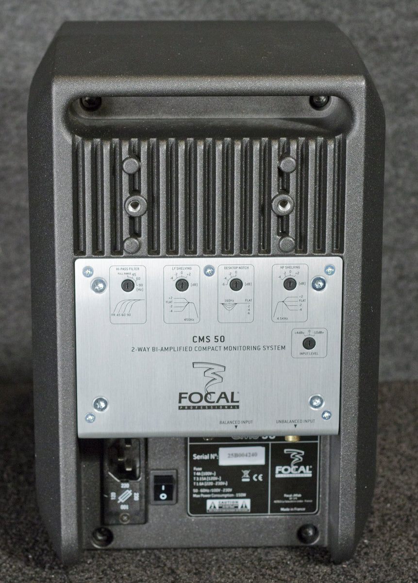 Focal CMS50 2-Way Near Field Monitor 5" Woofer Missing Rubber Footing (CMS50)