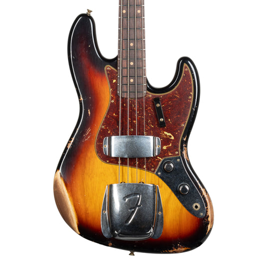 Fender Custom Shop 1961 Jazz Bass - Heavy Relic 3 Tone Sunburst