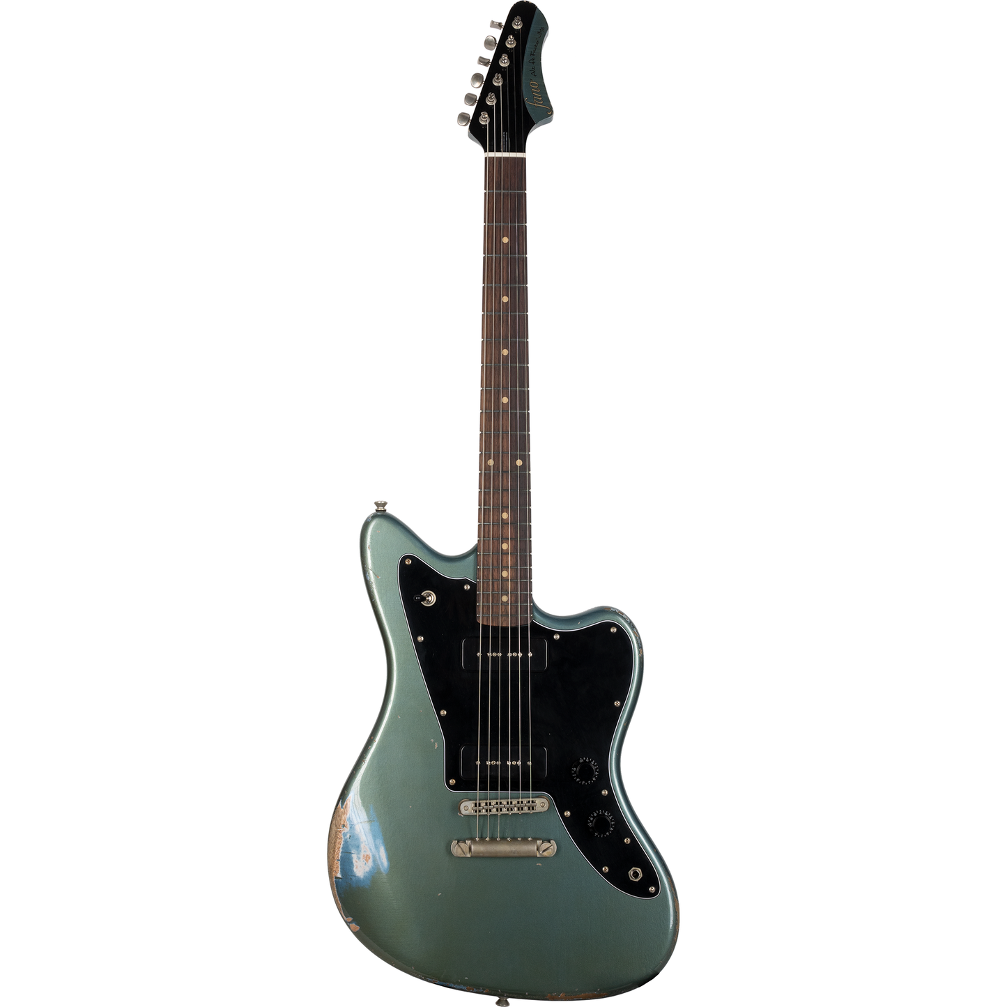 Fano JM6 ADF P90 Electric Guitar in Aged Pelham Blue