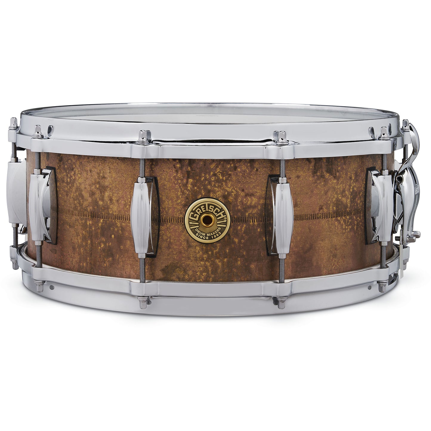 Gretsch 5.5x14 Keith Carlock Signature Brass Shell Patina Finish Snare Drum