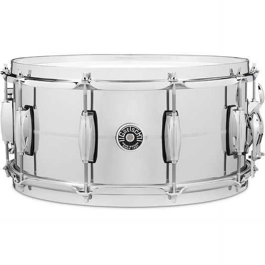 Gretsch GB4164 6.5X14 Chrome Over Brass Snare Drum