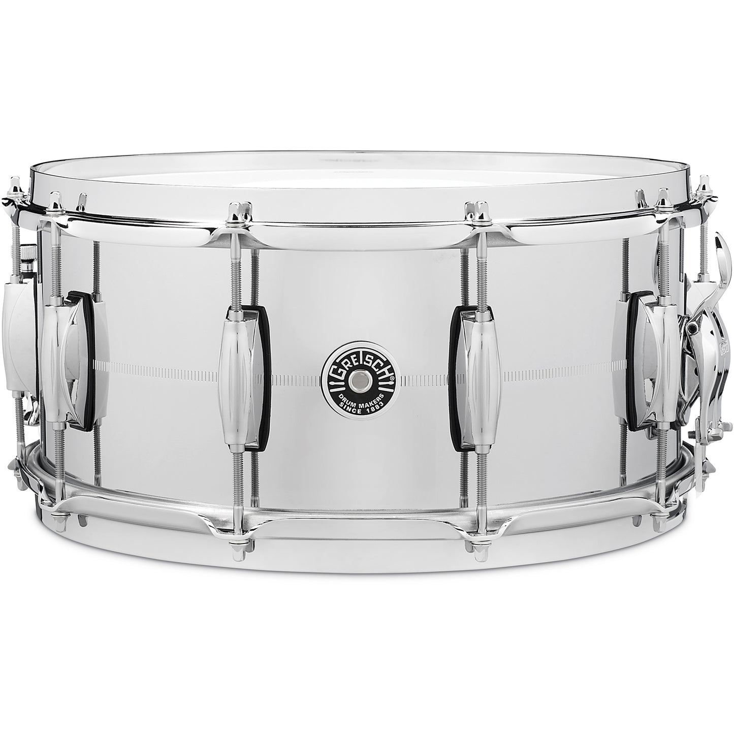 Gretsch GB4164 6.5X14 Chrome Over Brass Snare Drum