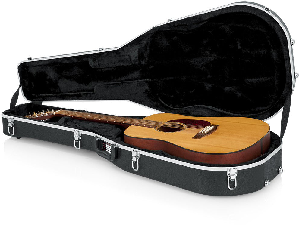 Gator Cases ABS Plastic 12-String Acoustic Dreadnought Guitar Case (GC-DREAD-12)