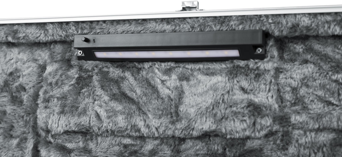 Gator Cases Deluxe Molded Case with Built-In LED Light for Electric Guitars