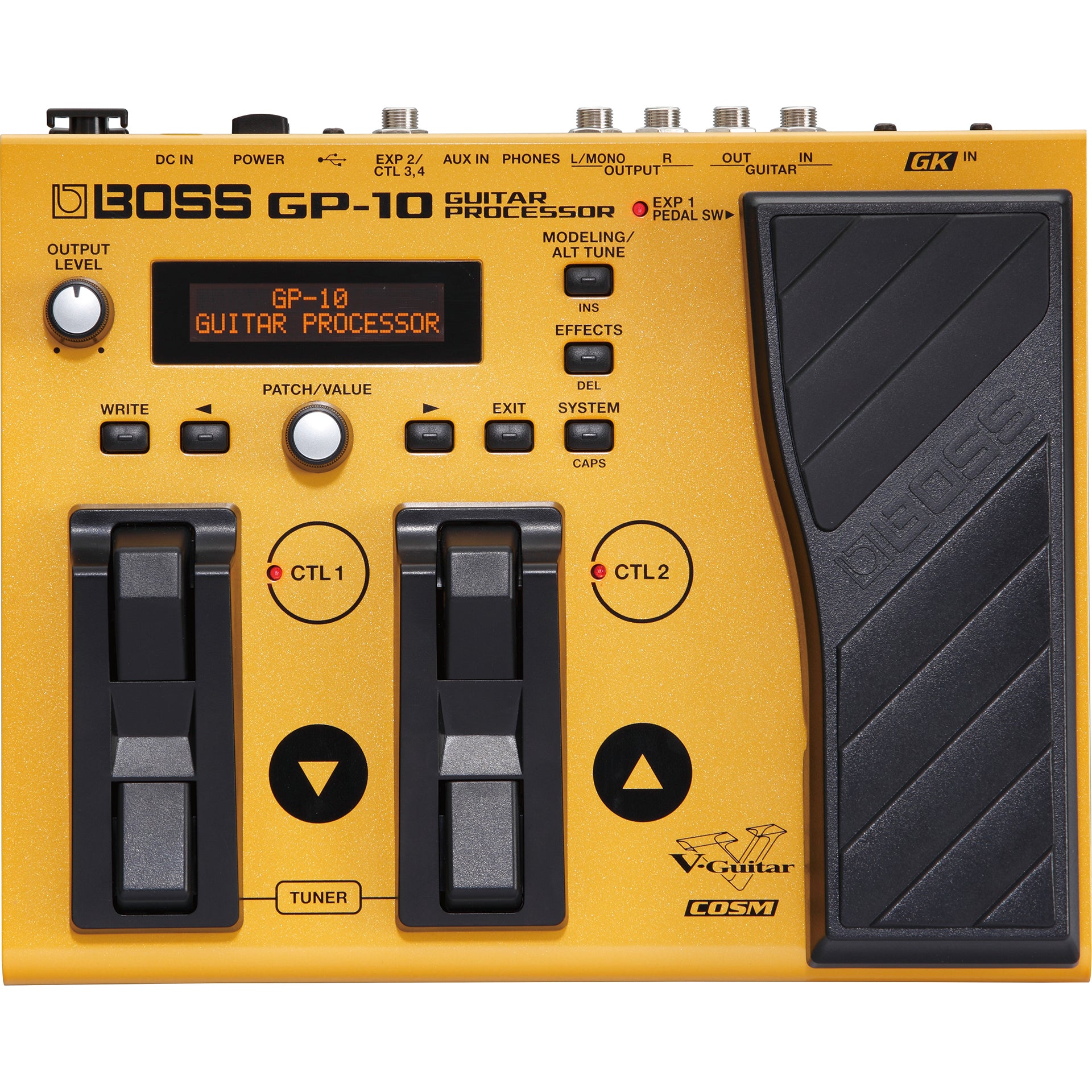 boss yellow pedal Boss GP-10GK Guitar Processor and Synth Pedal with GK-3 Divided Pickup