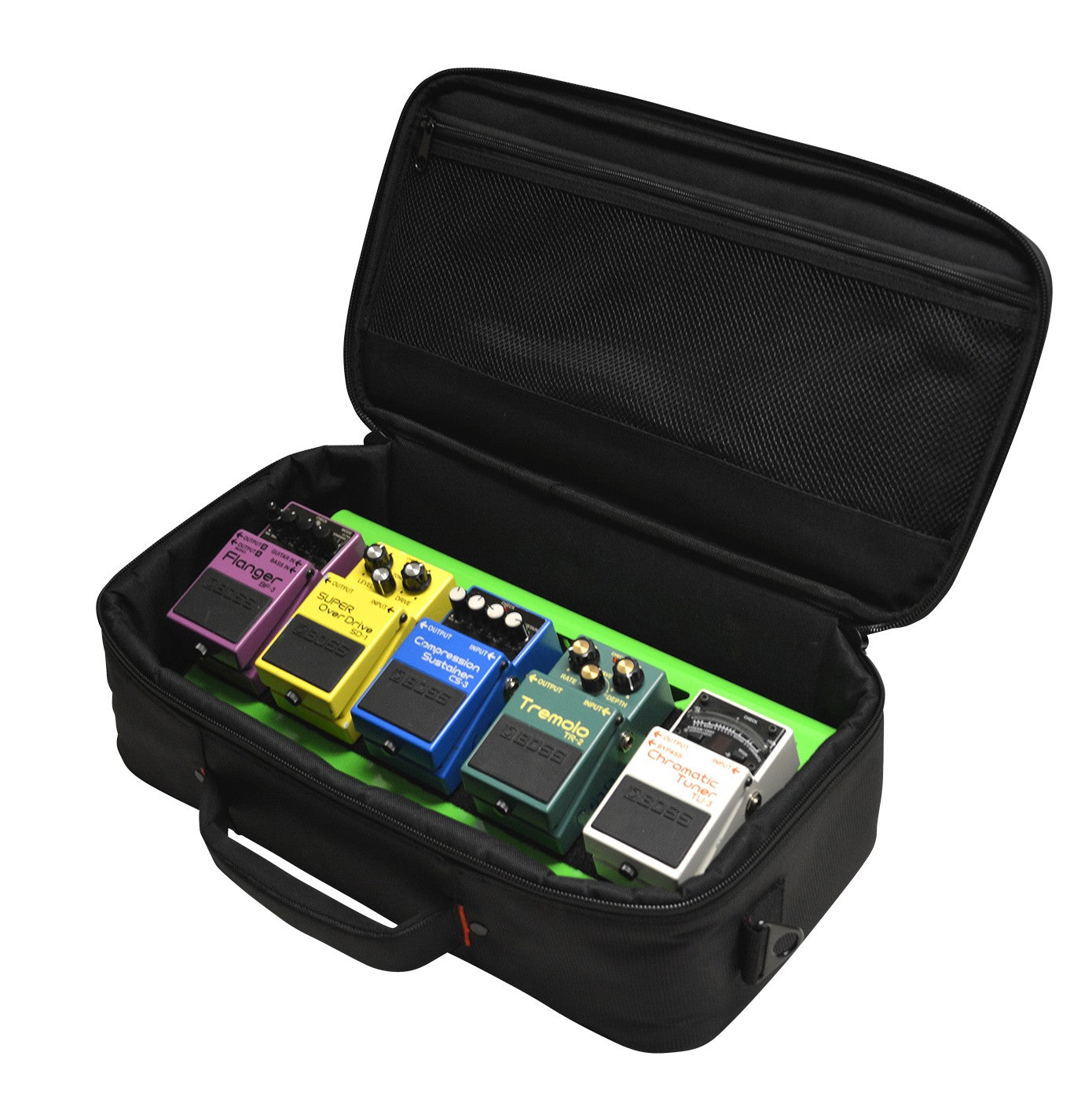 Gator GPB-LAK-GR Small Aluminum Pedal Board with Carry Bag, Green