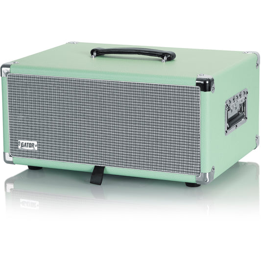 Gator GR-RETRORACK-4SG Vintage Amp Vibe Rack Case - 4U Seafoam Green