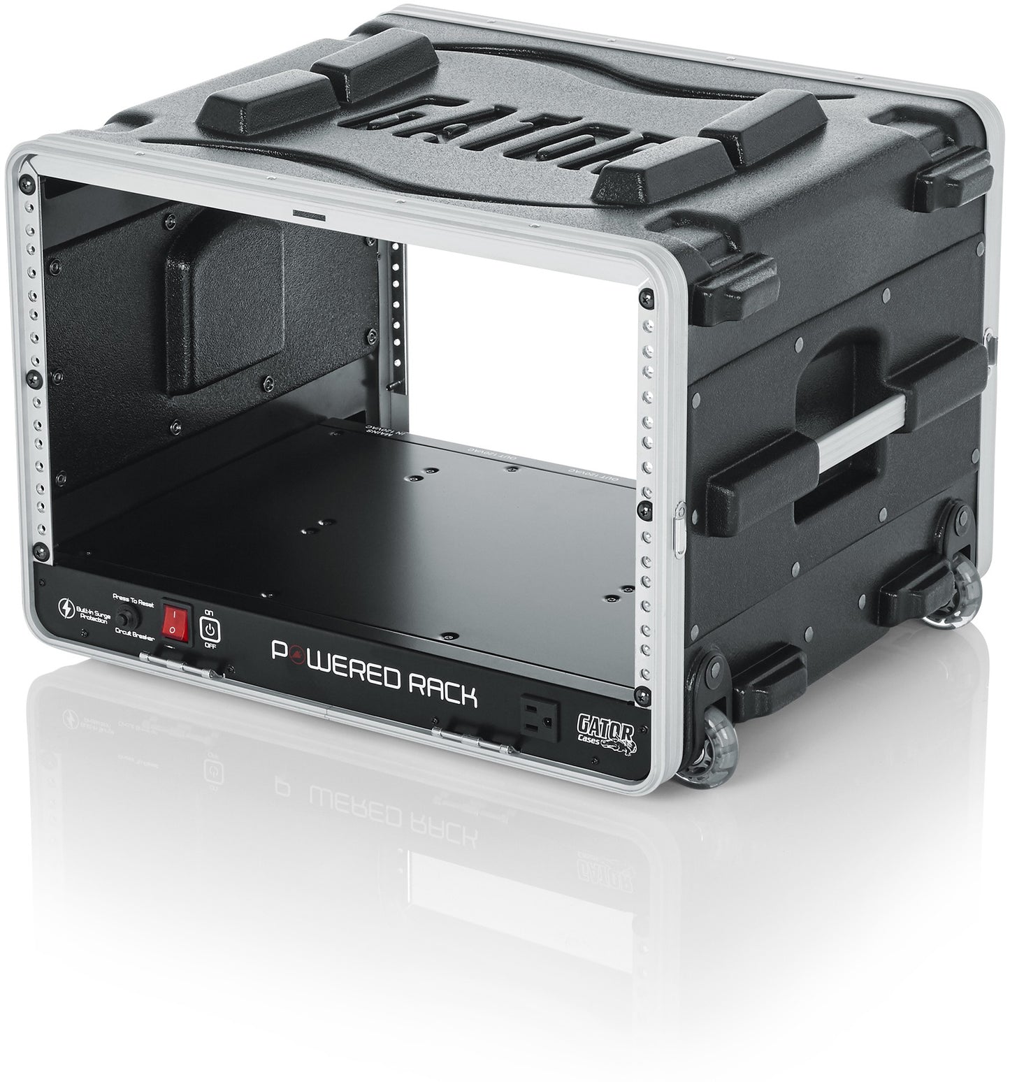 Gator 6U Audio Rack, Powered Rolling (GRR-6PL-US)