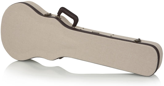 Gator GW-JM LPS Deluxe Wood Case for Les Paul Style Guitars Burlap Exterior