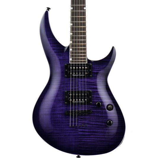 ESP LTD H3-1000 Flame Maple Electric Guitar, See Thru Purple Sunburst