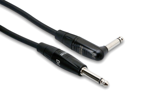 Hosa HGTR-005R Pro Guitar Cable 1/4"" Straight to 1/4"" Right Angle