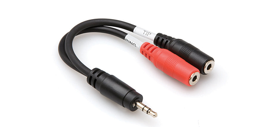 Hosa YMM-261 Y Cable 3.5mm TRS to 3.5mm TS Female