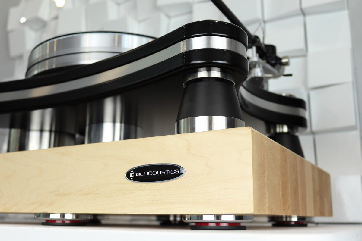 IsoAcoustics 1815M1 Maple Delos Turntable Isolation Butcher Block Series