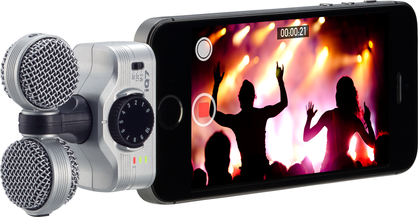 Zoom iQ7 Mid-Side Stereo Microphone for iOS Devices