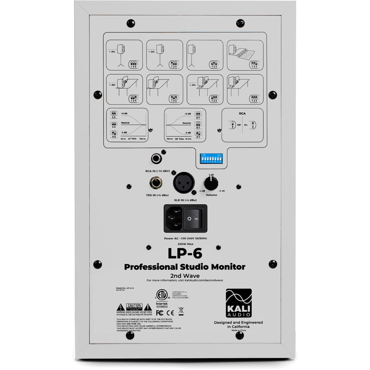 Kali Audio LP-6 V2 6.5" Powered Studio Monitor White