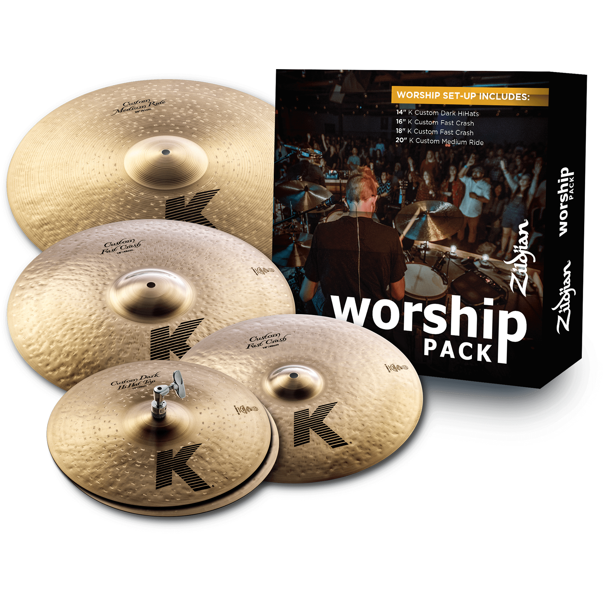 Zildjian K Custom Worship Cymbal Pack Alto Music