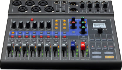 Zoom LiveTrak L-8 Rack Mountable Live Mixer/Recorder