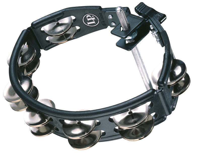 Latin Percussion LP160 Mountable Cyclops Tambourine - Black