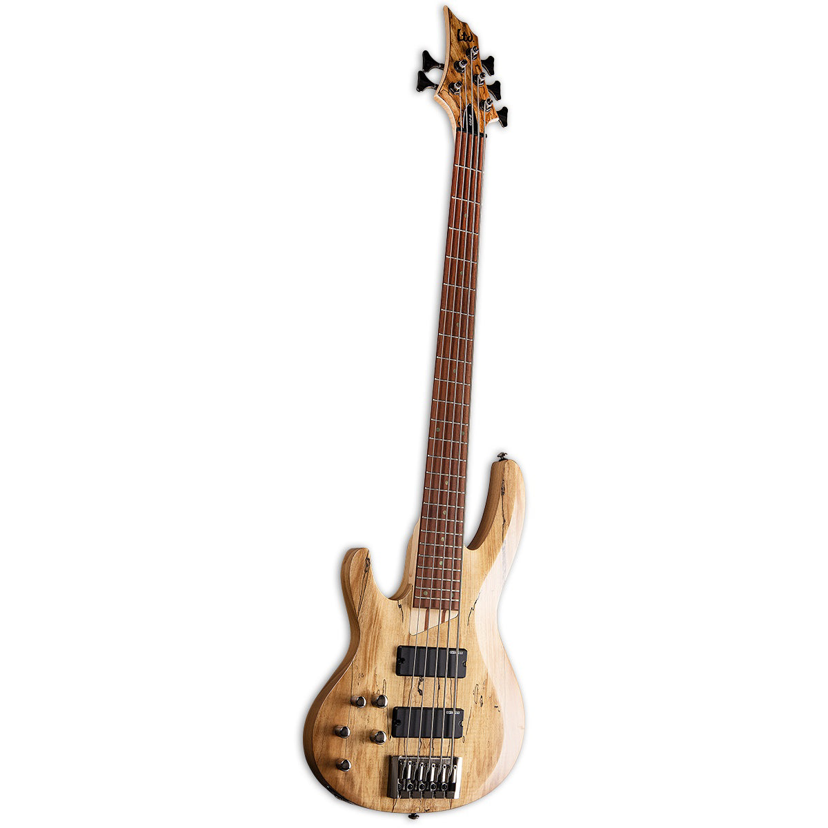 ESP B-205SM Left Handed 5-String Electric Bass Guitar, Natural Satin