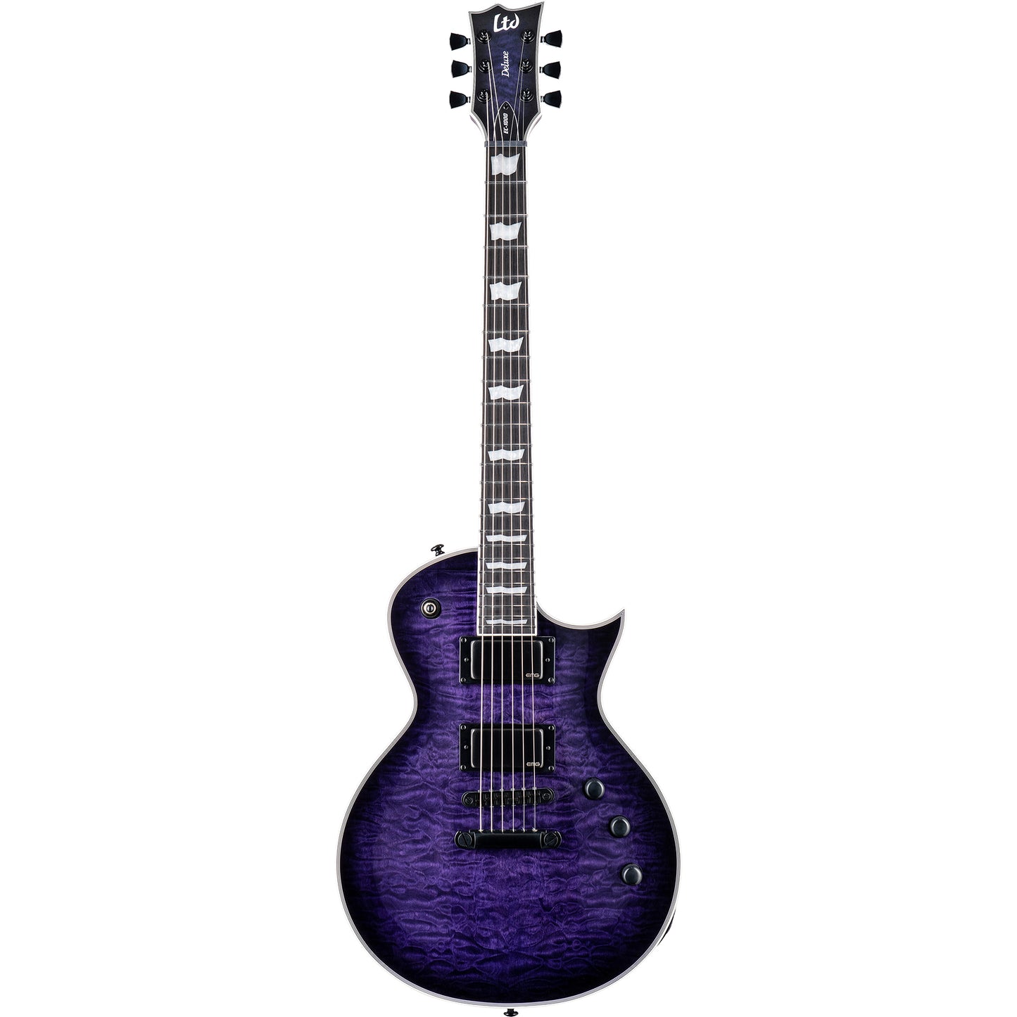 ESP LTD EC-1000 QM Electric Guitar, See Thru Purple Sunburst