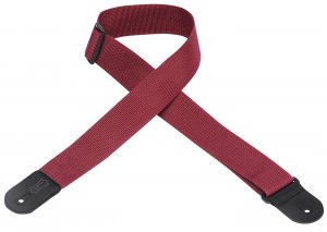 Levy's 2" Polypropylene Logo Guitar Strap in Burgundy