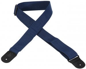 Levy's 2" Polypropylene Logo Guitar Strap in Navy Blue