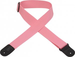 Levy's 2" Polypropylene Logo Guitar Strap in Pink