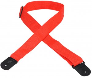 Levy's 2" Polypropylene Logo Guitar Strap in Red
