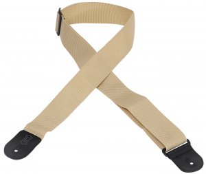 Levy's 2" Polypropylene Logo Guitar Strap in Tan