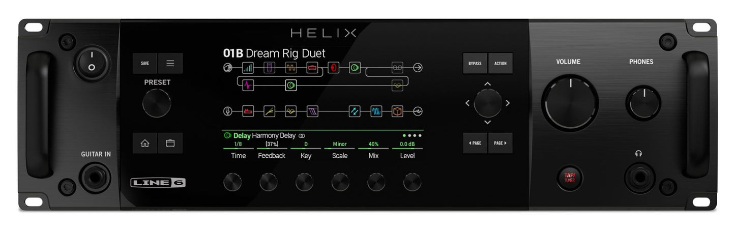 Line 6 Helix Rack Next Generation Tour Grade Rack Guitar Processor