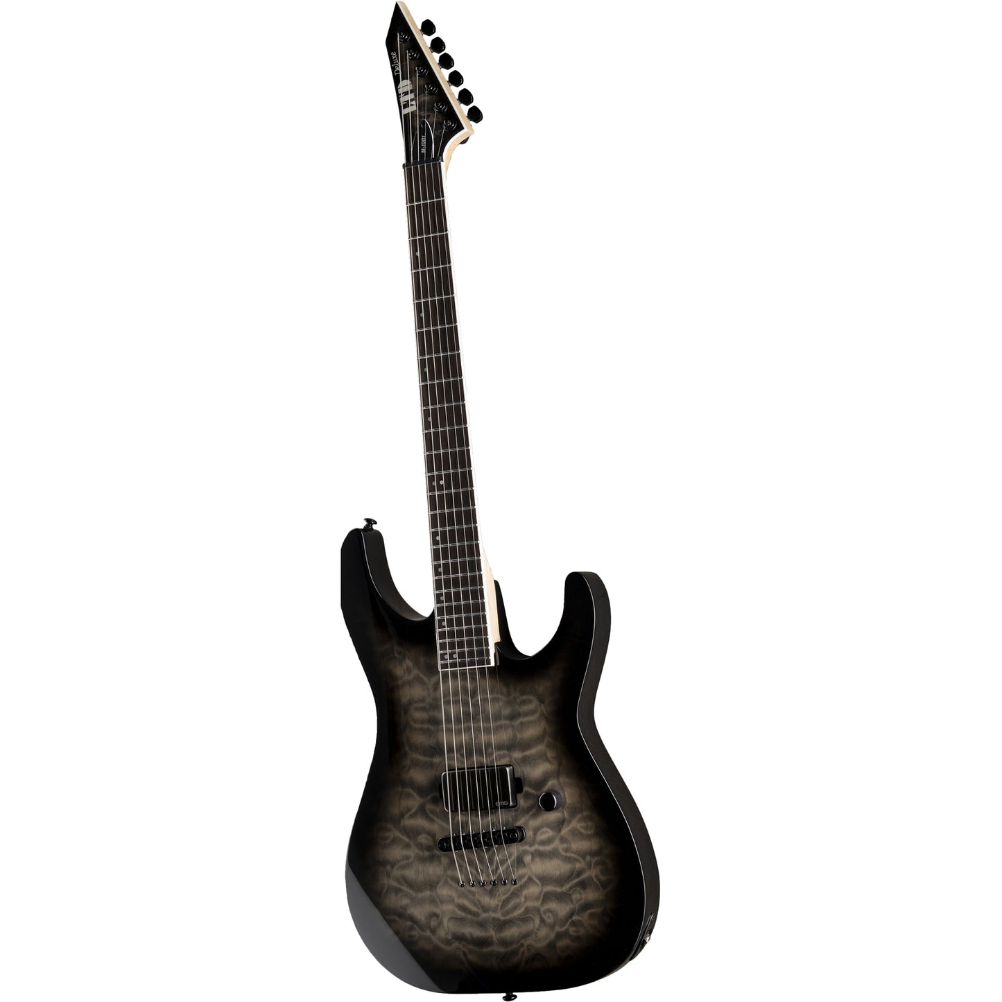 ESP LTD M-1001NT QM Electric Guitar, Charcoal Burst