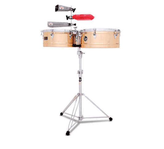 Latin Percussion Prestige 14” and 15” Timbales in Bronze