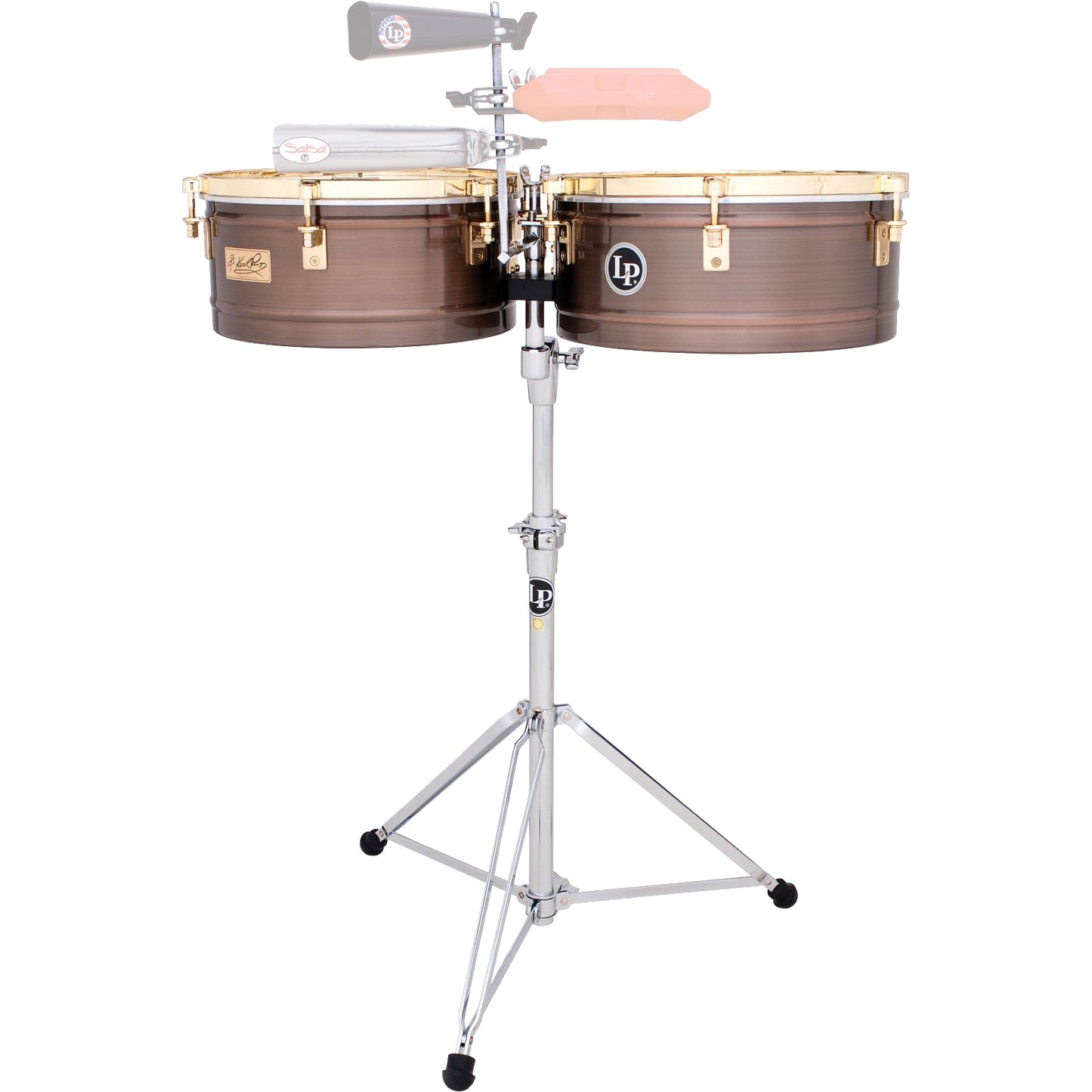 Latin Percussion LP257 14" and 15" Karl Perazzo Timbales - Antique Bronze