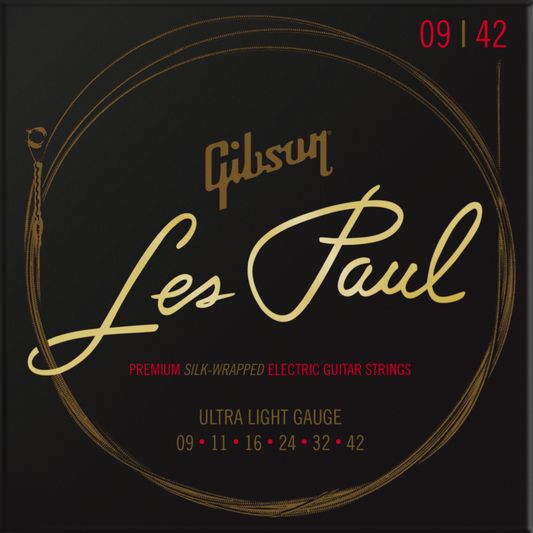 Gibson Les Paul Premium Electric Guitar Strings - Ultra-Light
