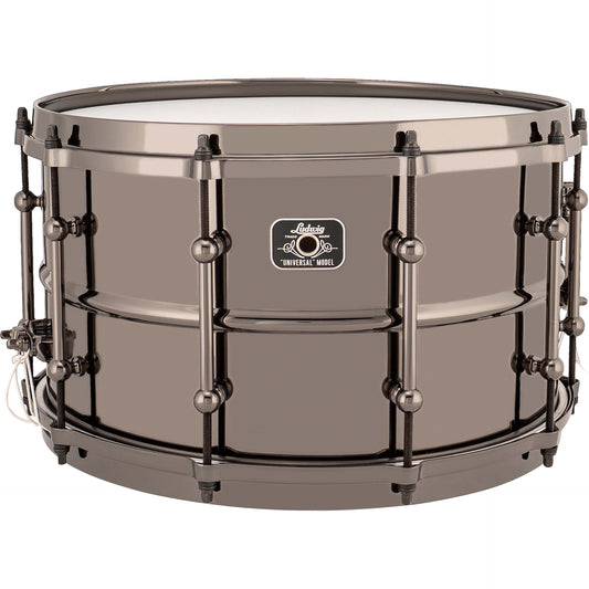 Ludwig Universal Series 8x14 Brass Snare Drum, Black Brass