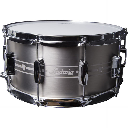 Ludwig LSTLS0714 Standard Etched 7x14" Stainless Steel Snare Drum