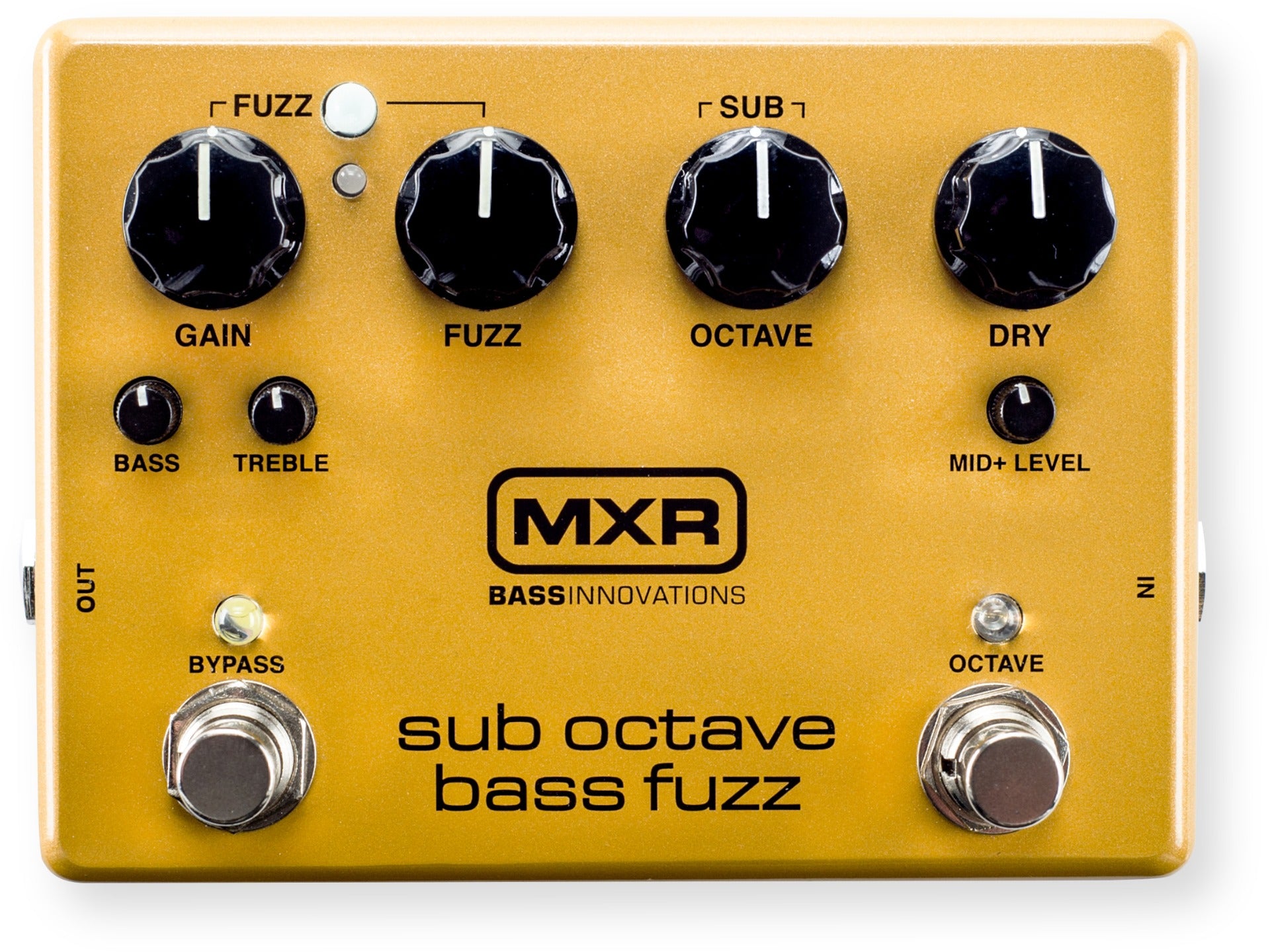 low gain fuzz pedal MXR M287 Sub Octave Bass Fuzz Pedal