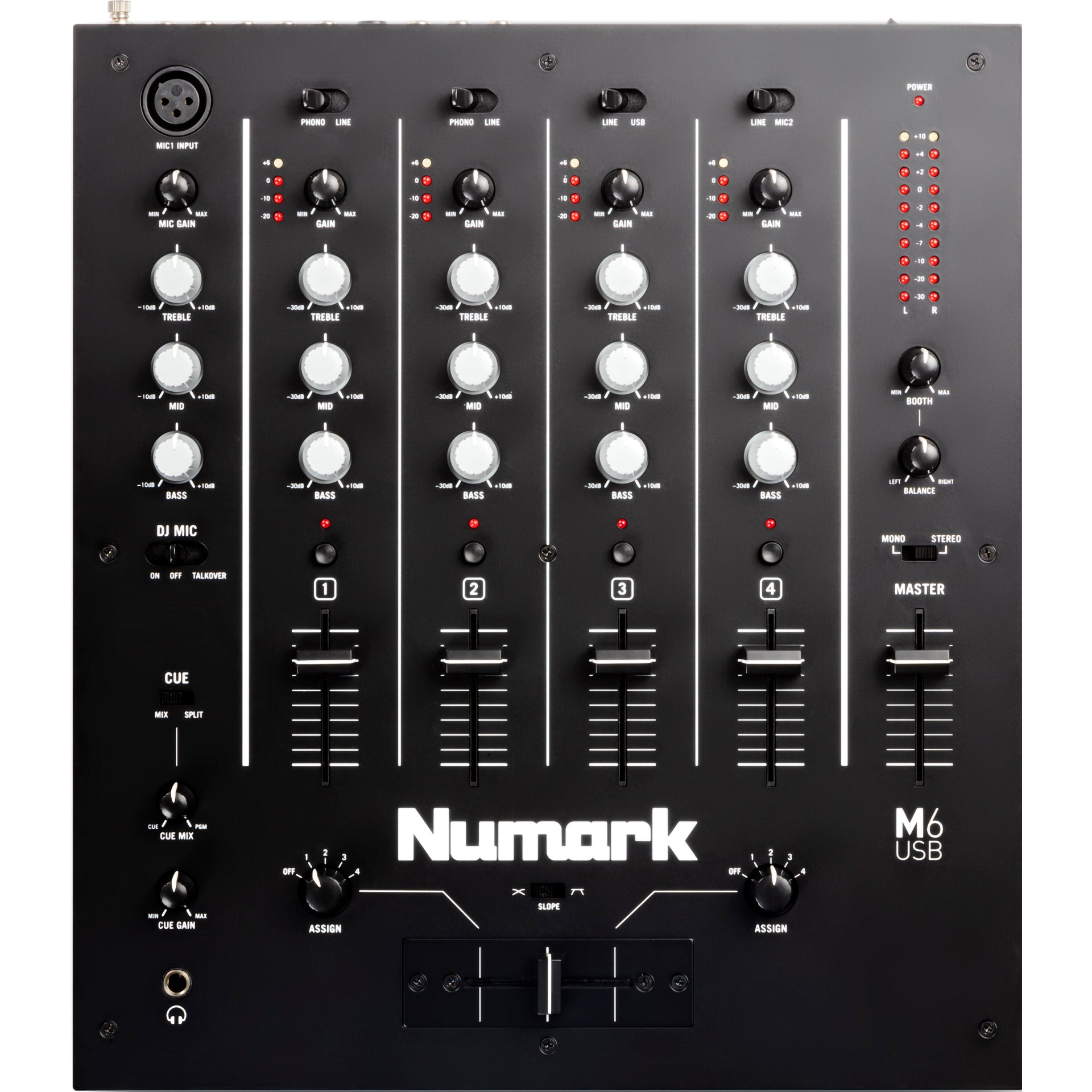 Numark M6 USB 4-Channel DJ Mixer – Alto Music