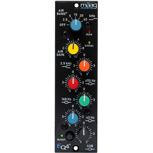 Maag Audio EQ4 500 Series 6-band Equalizer with AIR BAND - Black Faceplate