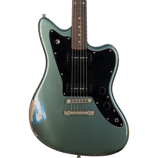 Fano JM6 ADF P90 Electric Guitar in Aged Pelham Blue
