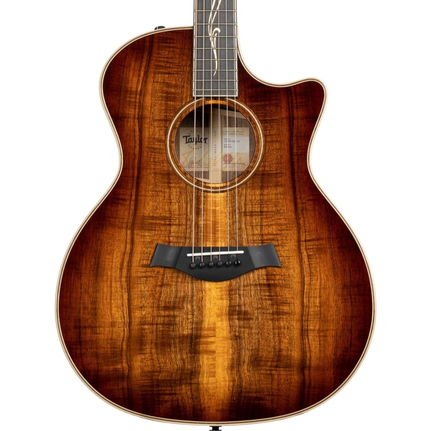 Taylor K24ce All Koa Grand Auditorium Acoustic Electric Guitar, Shaded Edgeburst