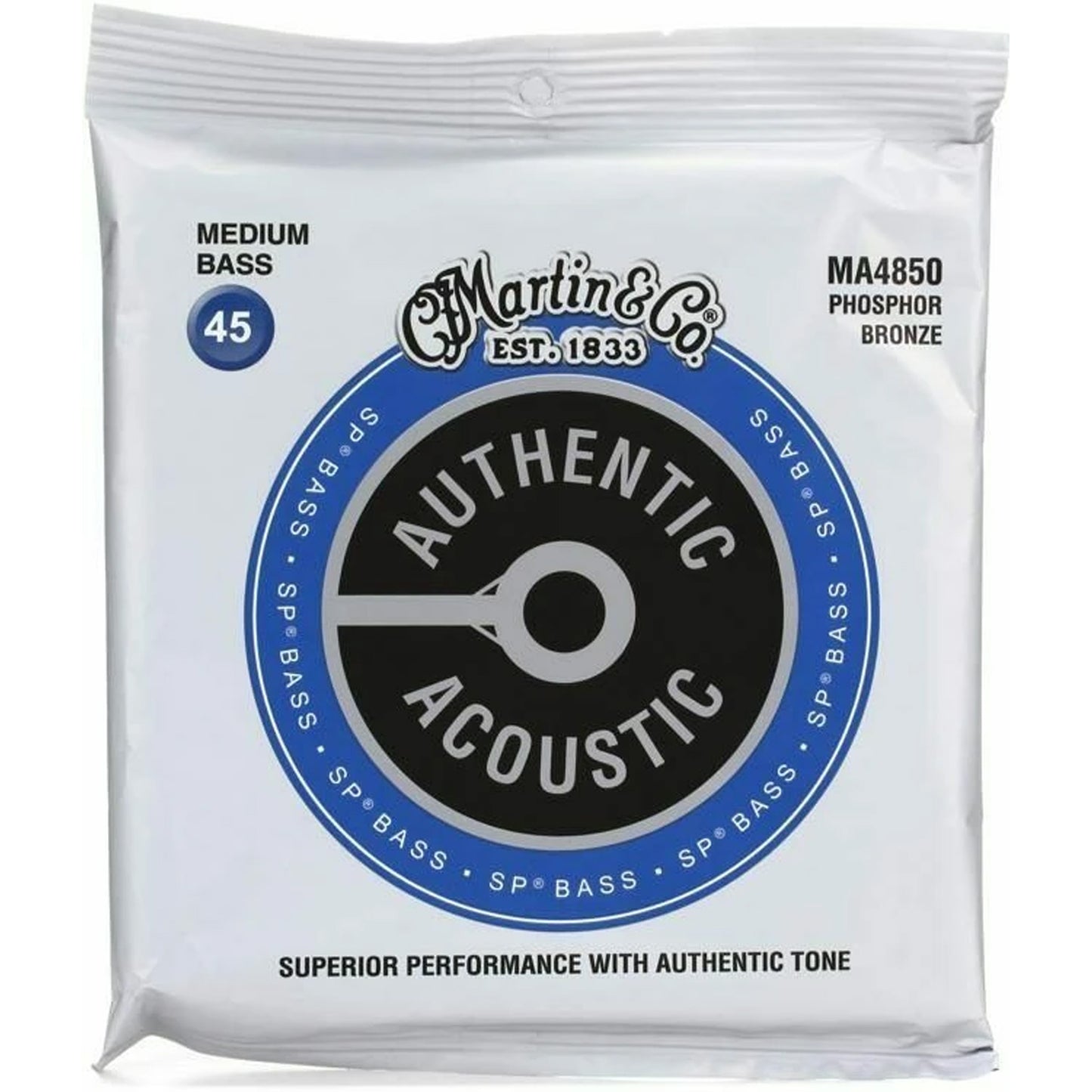 Martin MA4850 Acoustic Phosphor Bronze Bass Strings Medium 45-105