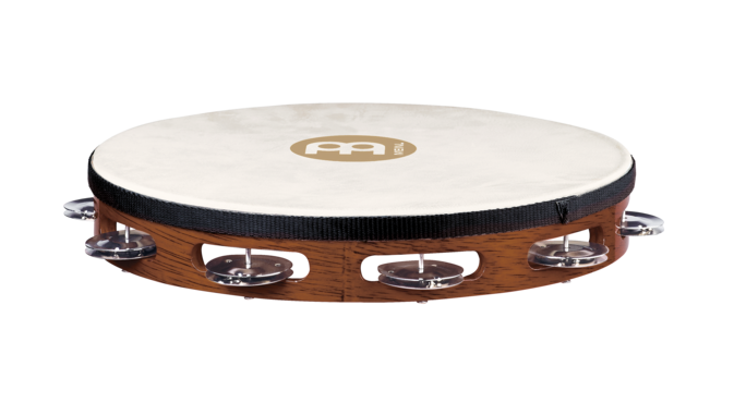 Meinl TAH1AB 10" Traditional Goat Skin Single Row Wood Tambourine