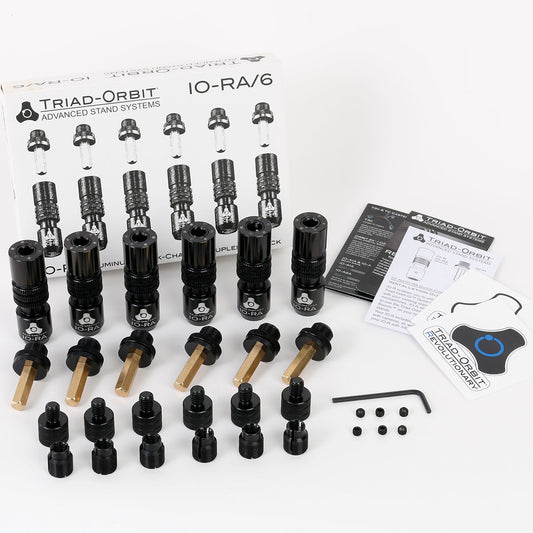 Triad-Orbit IO-RA/6 - IO Retrofit Quick-Change Coupler, Aluminum, 6-Pack