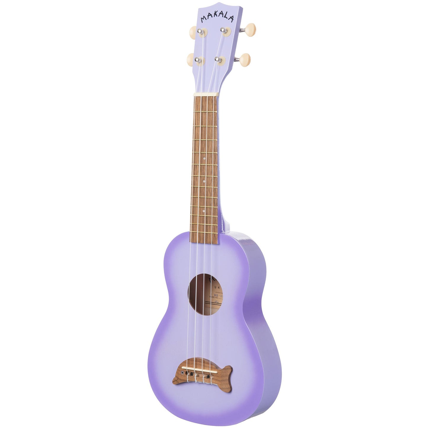 Kala Makala® Dolphin Soprano Ukulele - Purple Burst Dolphin