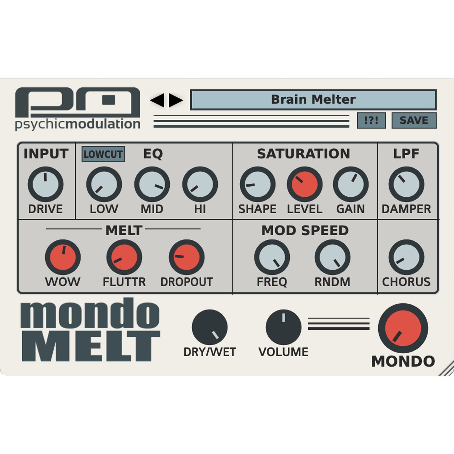 Psychic Modulation MondoMelt VST/AU Lo-fi Multi-Effect