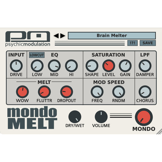 Psychic Modulation MondoMelt VST/AU Lo-fi Multi-Effect