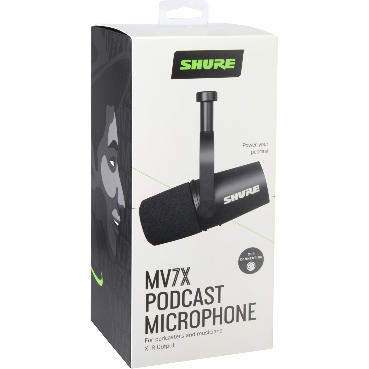 Shure MV7X Dynamic Podcast Microphone - Black